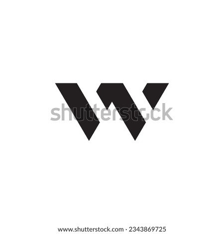 W logo, W icon, W letter mark icon.
