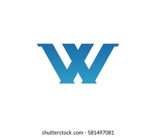 W  logo letter
