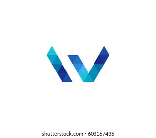 W logo letter