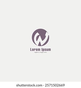 W Logo Letter W Logo Creative White Space Negative Space Design