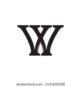 W logo letter design