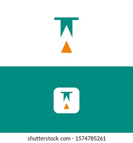 W Logo, W letter Negative space logo