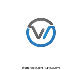 w logo letter template vector icon