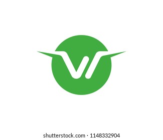 w logo letter template vector icon