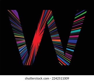 w logo letter templates vector elements