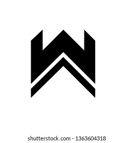 W Logo Letter Vector