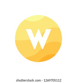 W logo with orange gradient