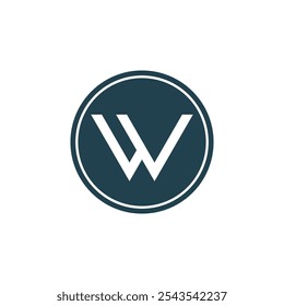 w logotipo simples limpo e elegância