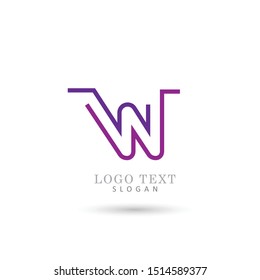 W Logo. Symbol & Icon Vector Template.