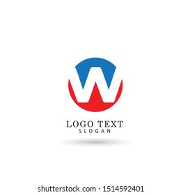 W Logo. Symbol & Icon Vector Template.