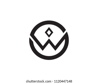 W logo symbols vector