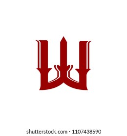 w logo template