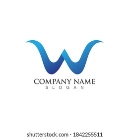 W Logo Template vector illustration design