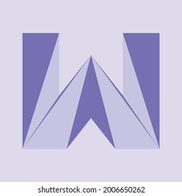 W Logo Vector Art  design