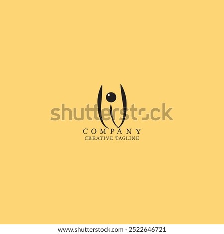 W Logo Vector Graphic Branding Letter Element with isolated background Orange