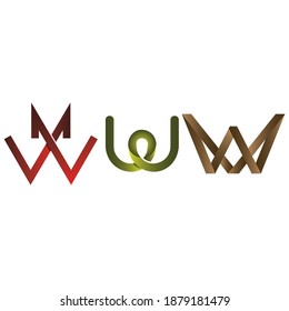 W Logo Vector Icon Symbol Template. W Logo Design. W Logo Design. Logo Design