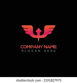 W logo vector illustration template
