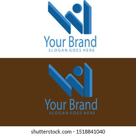 w logo,illustration w logo 