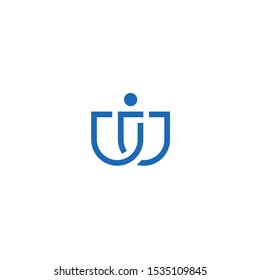 W Logo.W Letter Design Vector Illustration Modern Monogram Icon
