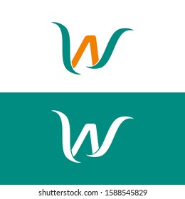 W Logo.W Letter Design Vector Illustration