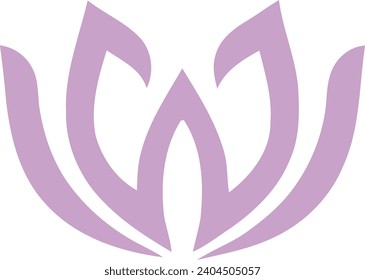 W Lotus Logo	Template in a modern minimalist style
