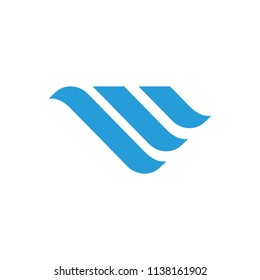 w m letter vector logo