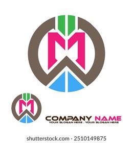  w, m, logo design, business logo, companyname, crown, icon, business, vector, concept, symbol, design, people, illustration, network, sign, infographic, communication, web, molecule, 3d, social, inte