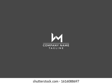 W M Logo Letter Icon Abstract Creative Design In Vector file