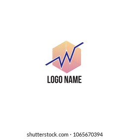 W Monogram Logo Design. Letter W Logo Icon Design Template Elements