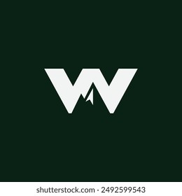 W and Mountain logo icon