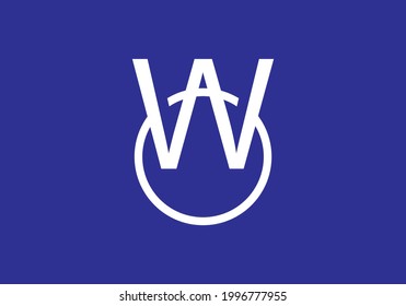 W and O initial letter logo