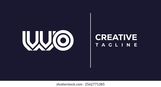 W and O logo design. WO abstract Letters Logo Monogram. This logo design is the process of creating a visual symbol that represents a brand, company, or individual.