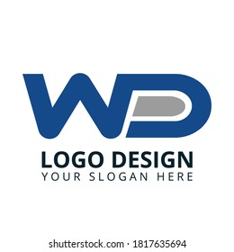  W P D Letter Professional Brand Logo Design