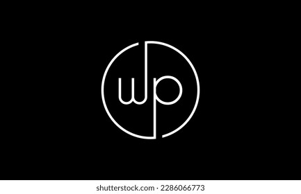 W and P initial logo in circle
