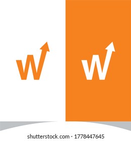 Vector de diseño de logotipo de W Profit
