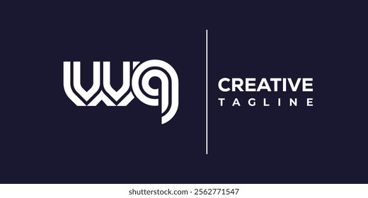 W and Q logo design. WQ abstract Letters Logo Monogram. This logo design is the process of creating a visual symbol that represents a brand, company, or individual.