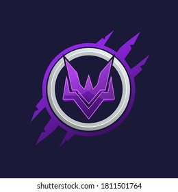 w robot emblem badge monster