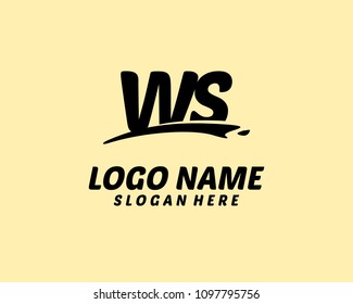 W S Initial logo