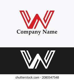 w s initial logo design vector graphic idea creative. Letters W S joint logo icon