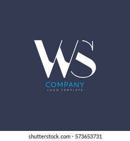 W S Letter Logo Design