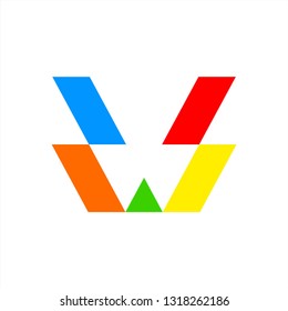 W / SS / colorful logo design inspiration 