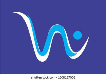 W Symbol Logo, It's Completely Editable file.