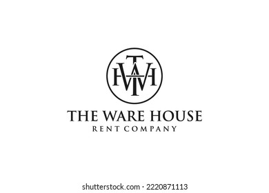 W T H letter initial logo design sketch art luxury beauty fashion clothing clothes icon symbol