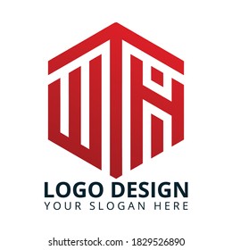 W T H Letter Professional Logo Design Vector