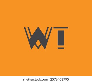W and T logo design. WT abstract Letters Logo Monogram. This logo design is the process of creating a visual symbol that represents a brand, company, or individual.
