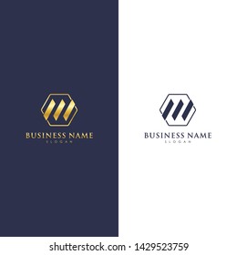 W Tag Logo Template, Mild, Simple, Modern Elegant Logo Vector Design Eps 10 with luxury gold color