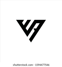 W and A triangle logo design