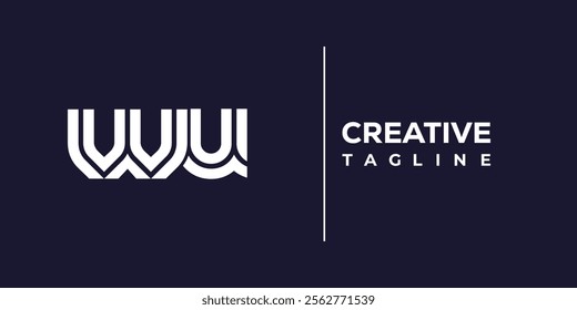 W and U logo design. WU abstract Letters Logo Monogram. This logo design is the process of creating a visual symbol that represents a brand, company, or individual.