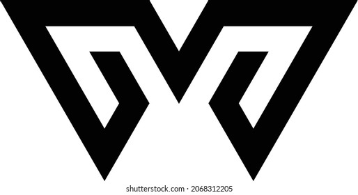 W Unique Simple Logo Concept Stock Vector (Royalty Free) 2068312205 ...