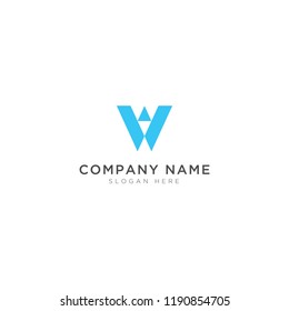W and V abstract Logo Template Design Vector, Emblem, Design Concept, Creative Symbol, Icon